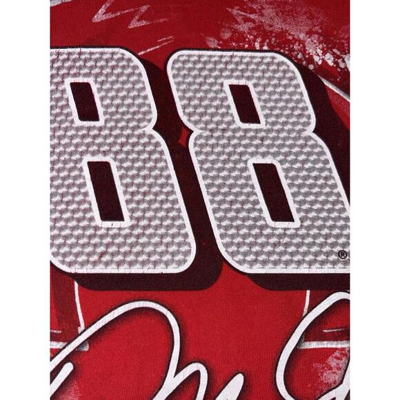 Dale Earnhardt Jr. 88 Adult 3XL Red TShirt NASCAR Hendrick Motors 2016 2-Sided - Picture 7 of 12